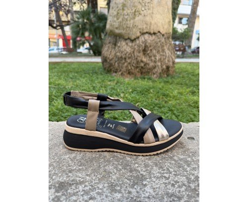 sandalia 5941 negro combi