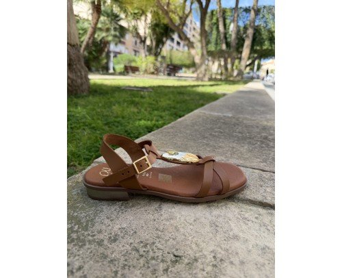 sandalia 5875 marron