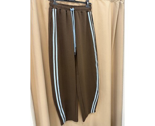 pantalon choco celeste