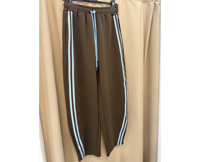 pantalon choco celeste