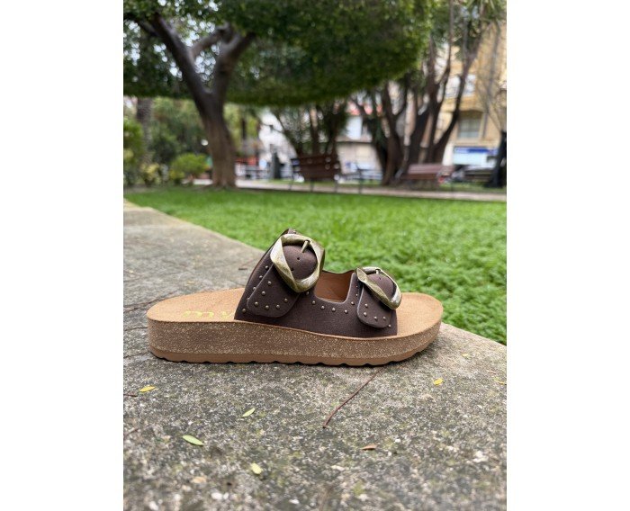 sandalia 26M064 marron