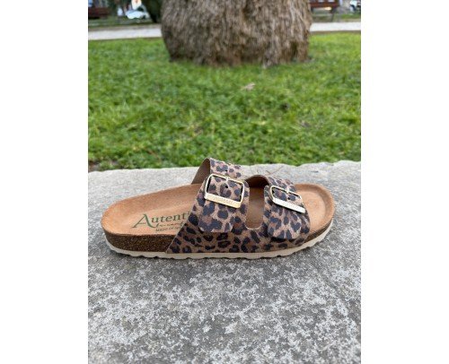 sandalia 0747  leopardo Autenti