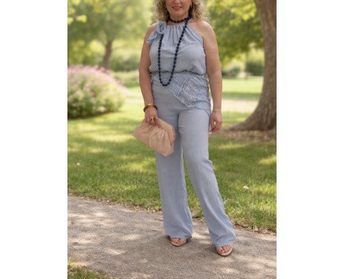 pantalon celeste