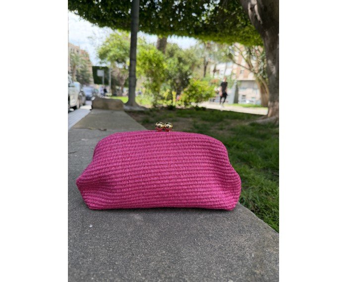 clutch fucsia