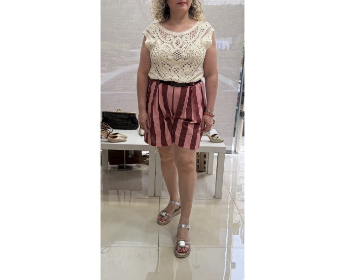bermudas rosa rayas