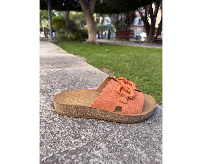 sandalias naranja 26M062