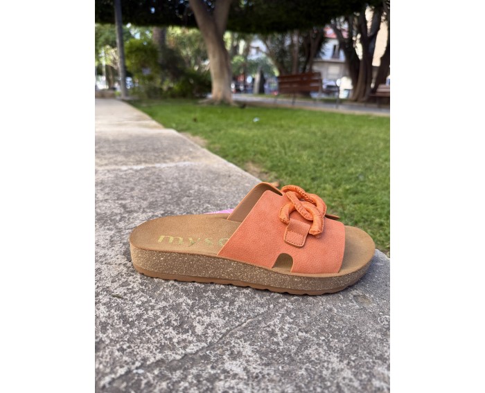 sandalias naranja