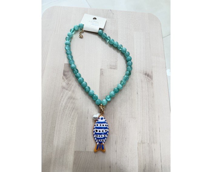COLLAR PEZ TURQUESA