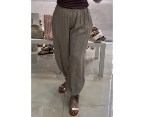 pantalon bombacho taupe