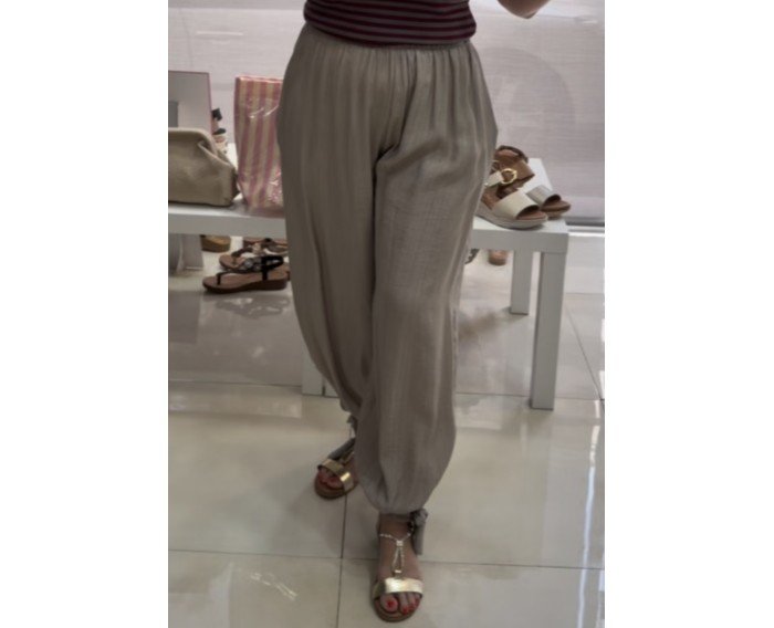 pantalon bombacho taupe
