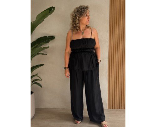 conjunto  bombacho negro