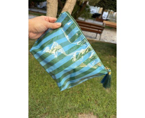 bolsito verde azul