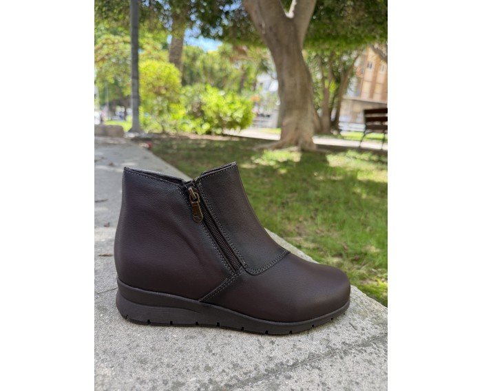 botin cuña 2801 marron