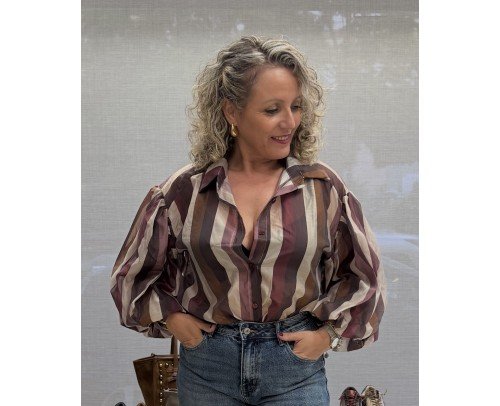 Camisa rayas multicolor