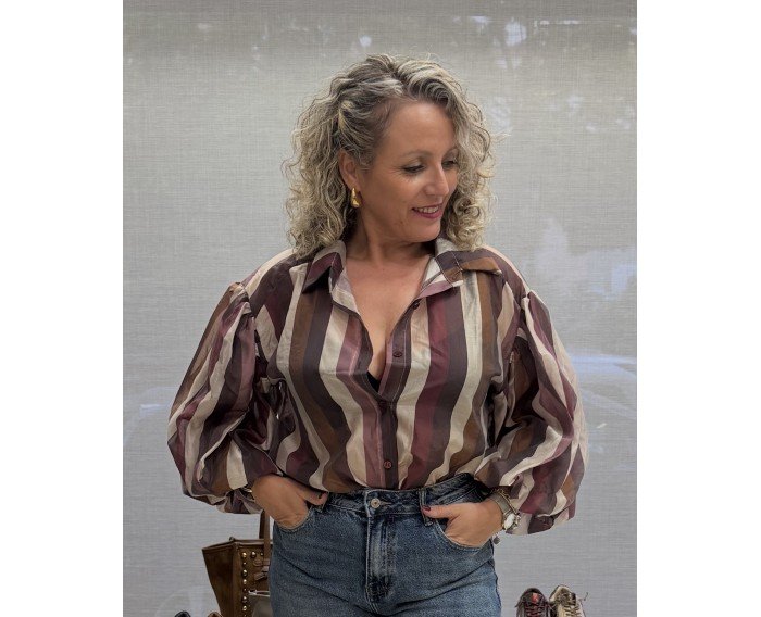 Camisa rayas multicolor