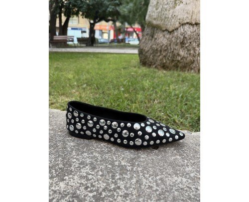 bailarina tachas negro 6557