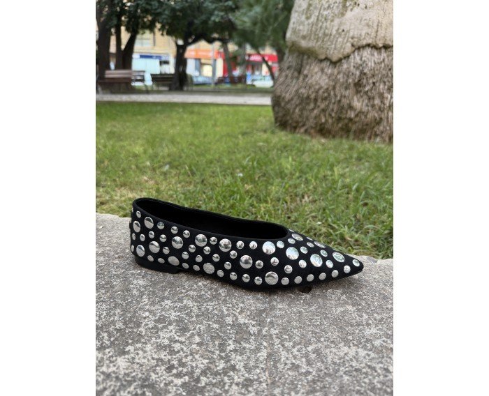 bailarina tachas negro 6557