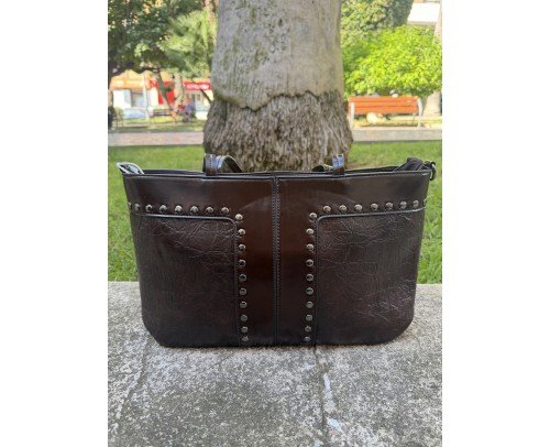 bolso shopper marron