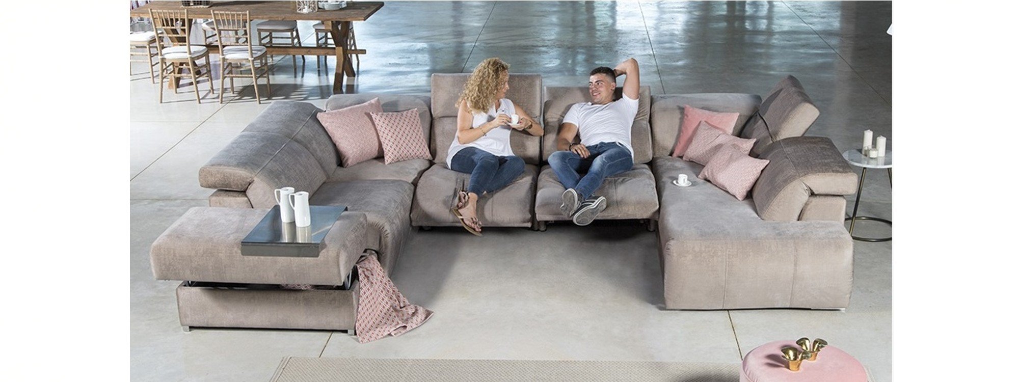 Comprar sofás rinconera con asientos relax motor online