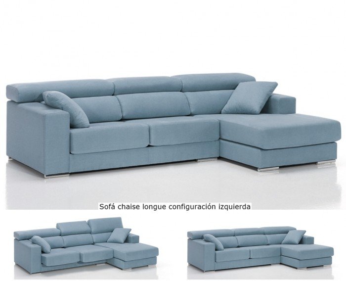 Sofá deslizante con chaise longue Etna