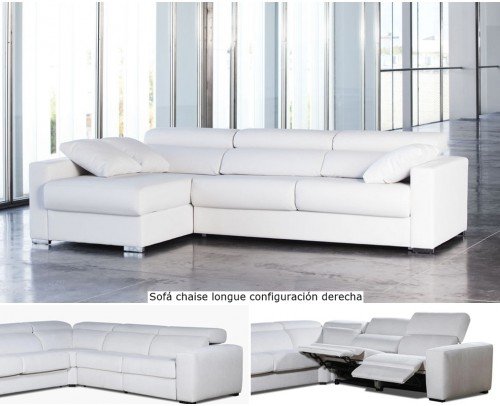 Sofá relax con chaise longue Etna
