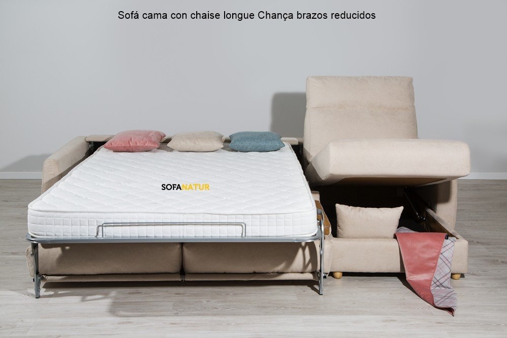 Sofá Cama Chaiselongue Renato colchón 12 cm - Sofaralia