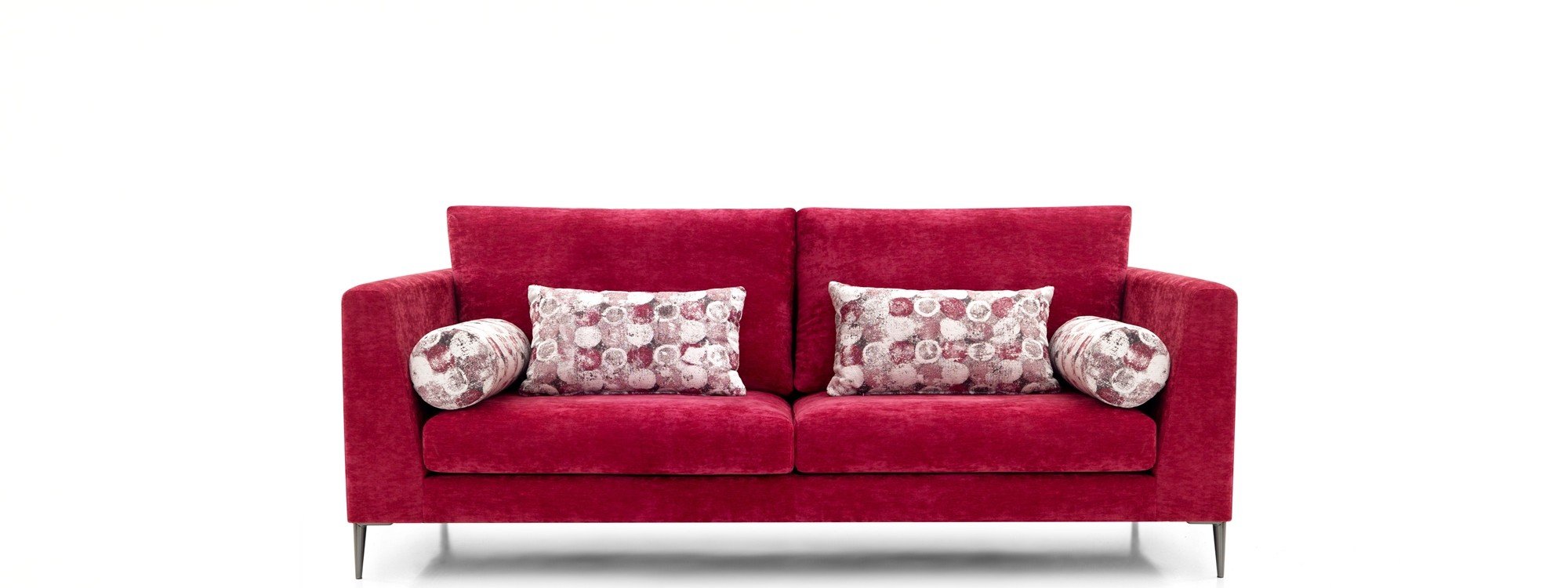 Sofás con asientos fijos de calidad y estilo vanguardista