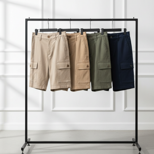JEANS CORTOS CARGO
