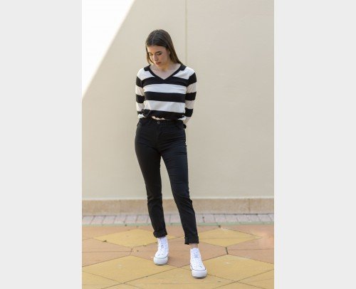 Jean Slim Primavera negro