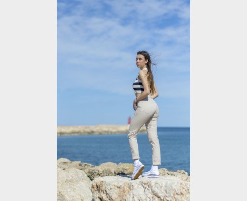 Jean Slim Primavera beige