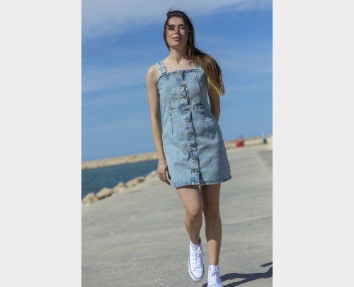 Vestido azul claro