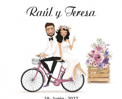 novios en bici (ref.B001.01)