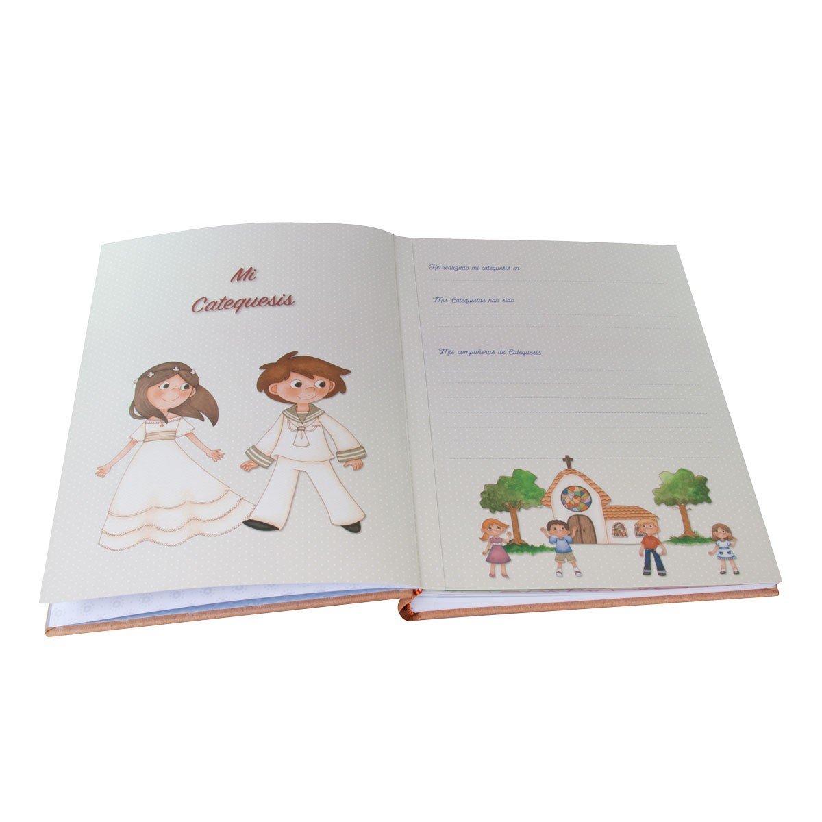 Libro de firmas Comunión personalizado, incluye USB. Modelo niño