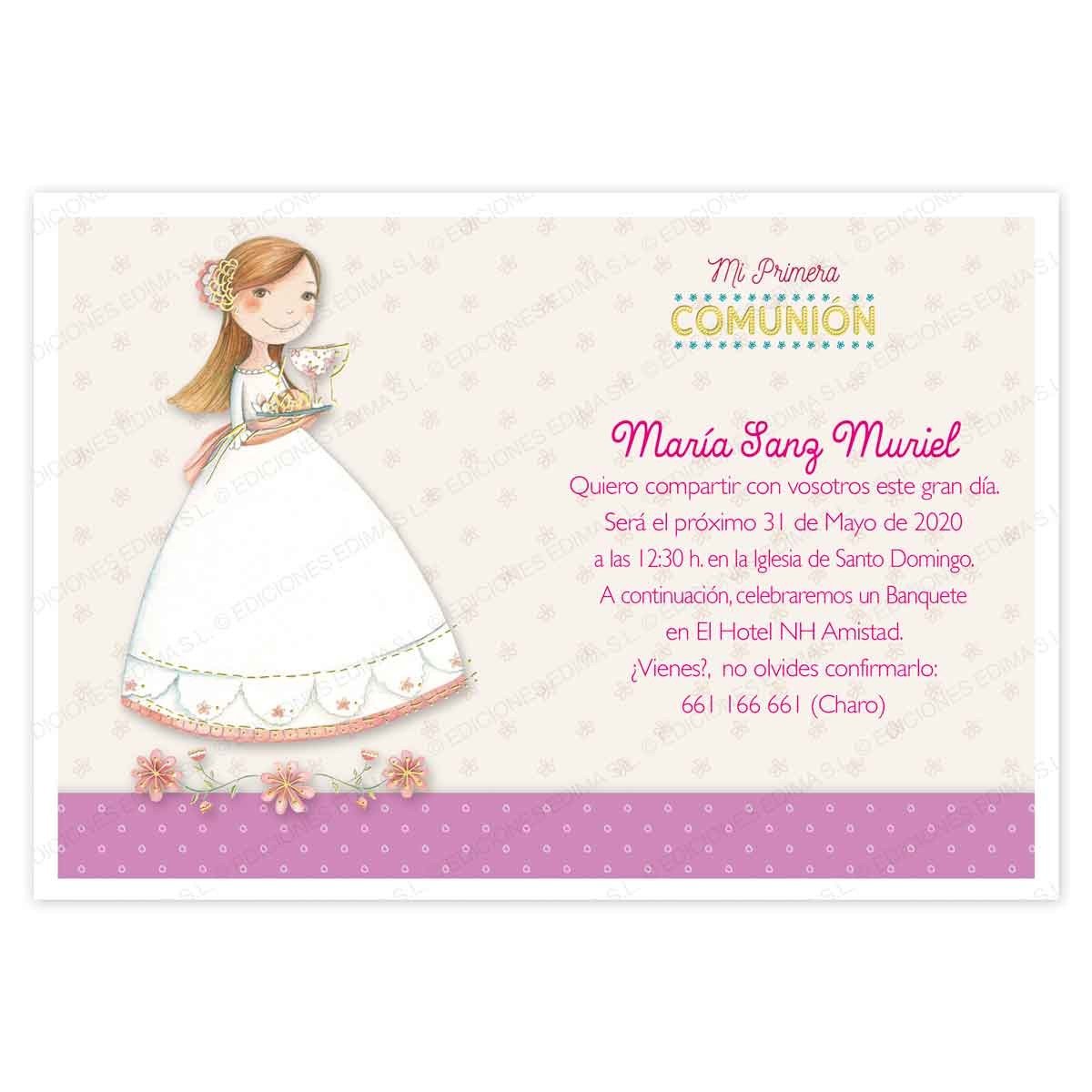 invitación banderolas niño