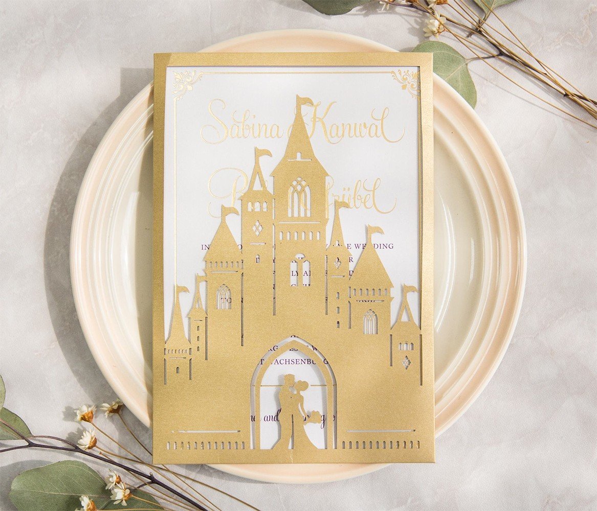 original tarjeta con bolsillo castillo, image size:1167x1000