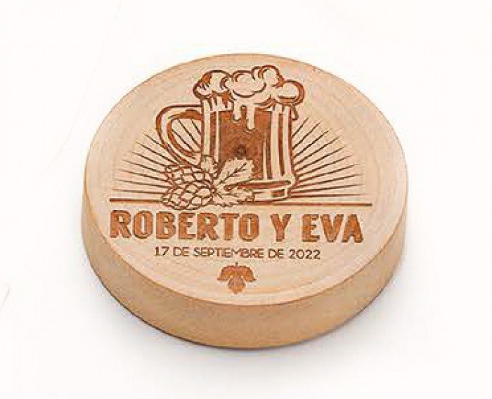 abrebotellas de madera