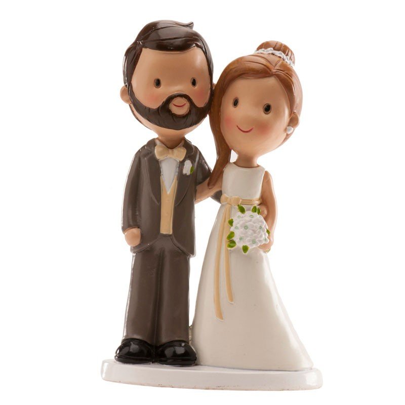 pareja de novios recién casados :: especial boda :: figuras tarta de novios  originales