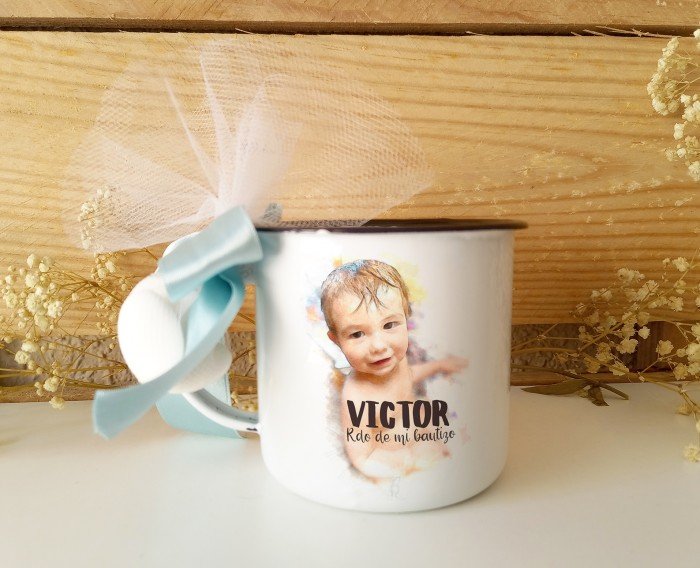 taza metal nacimiento
