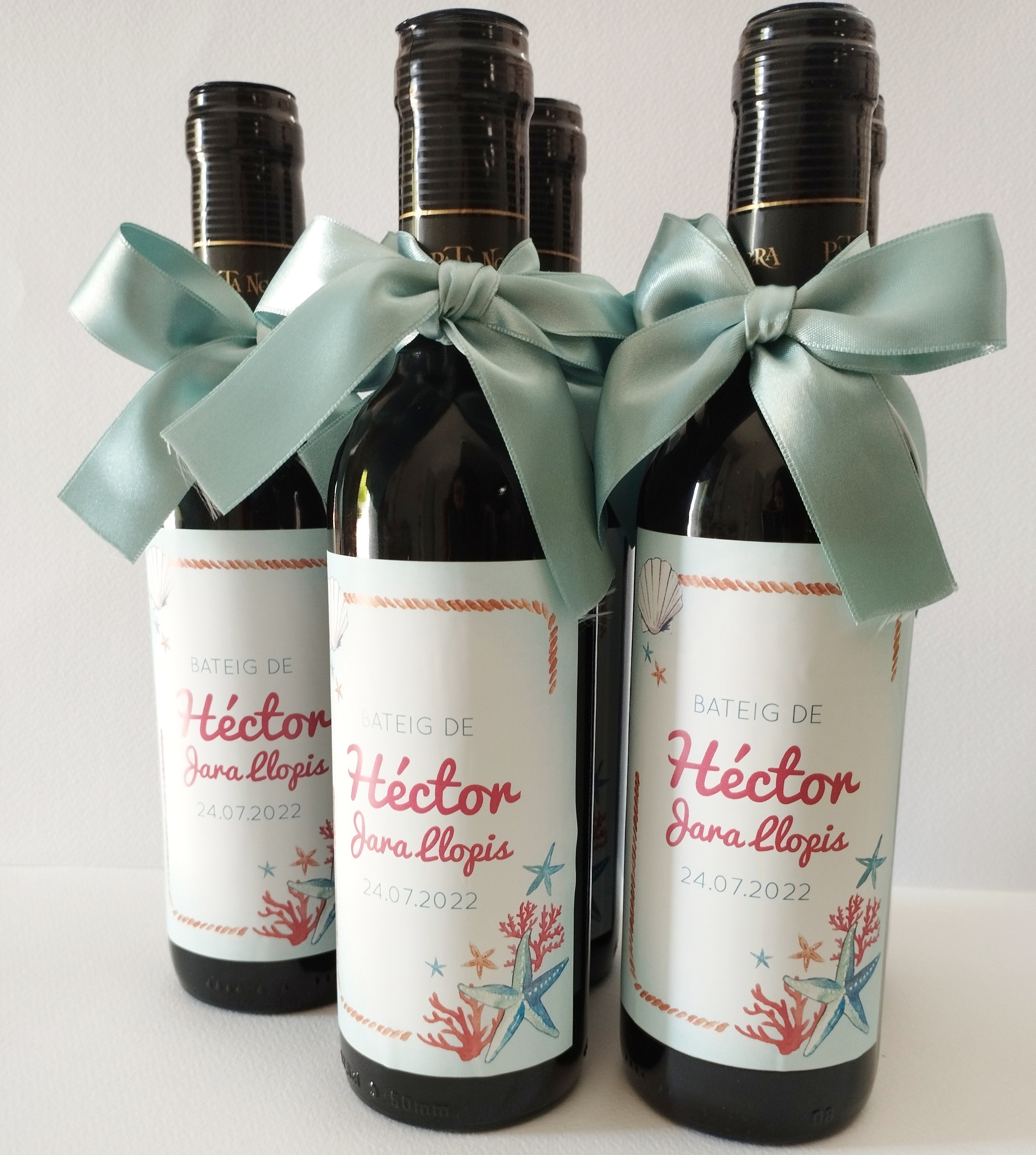 ▷ Botellas Miniaturas de Vinos para regalos de invitados Bodas