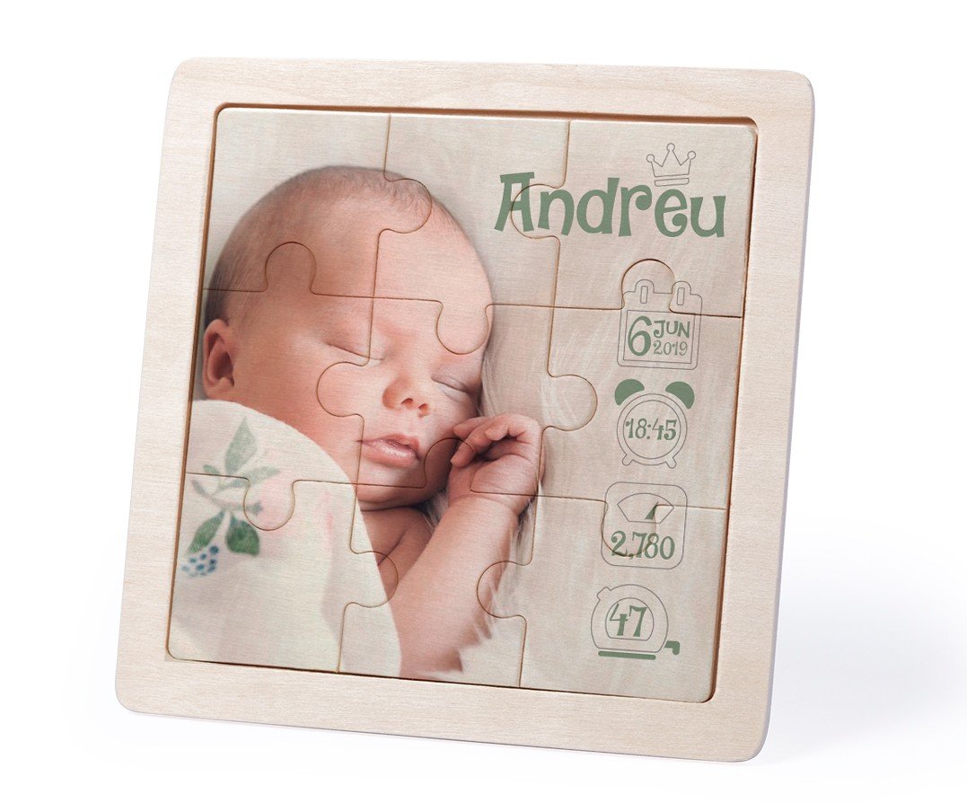 puzzle de madera bebé :: especial nacimiento :: Regalos originales para  bautizos