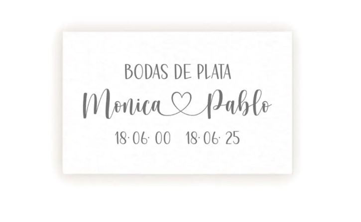 BSB Tarjeta Para Bodas De Plata – Regalo Para Bodas De Plata Con Diseño De Mar – Tarjeta De Felicitación Con Sobre – Regalo De Aniversario De Boda Plateado En 11,5 X