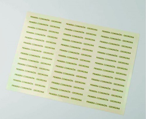 pack 42 etiquetas adhesivas transparentes