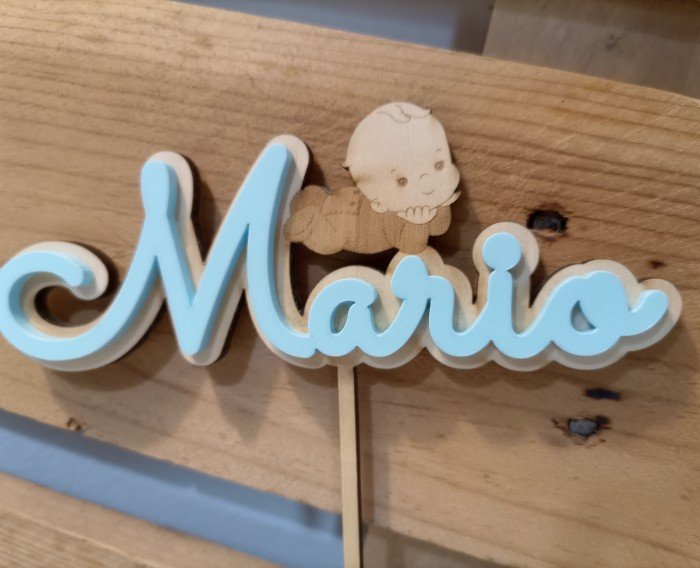 Cake topper MARIO celeste