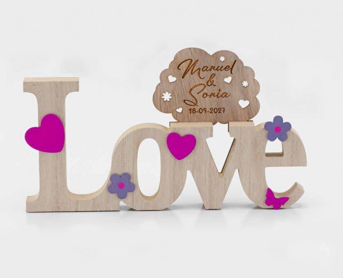 decoración love personalizado