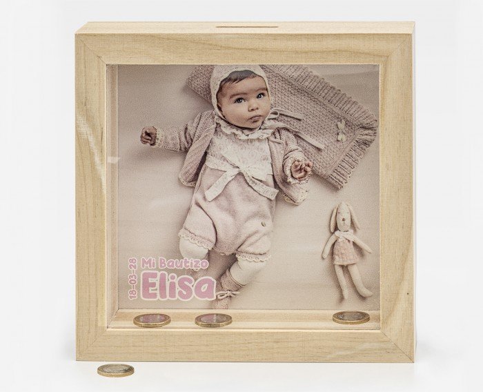 hucha madera personalizada