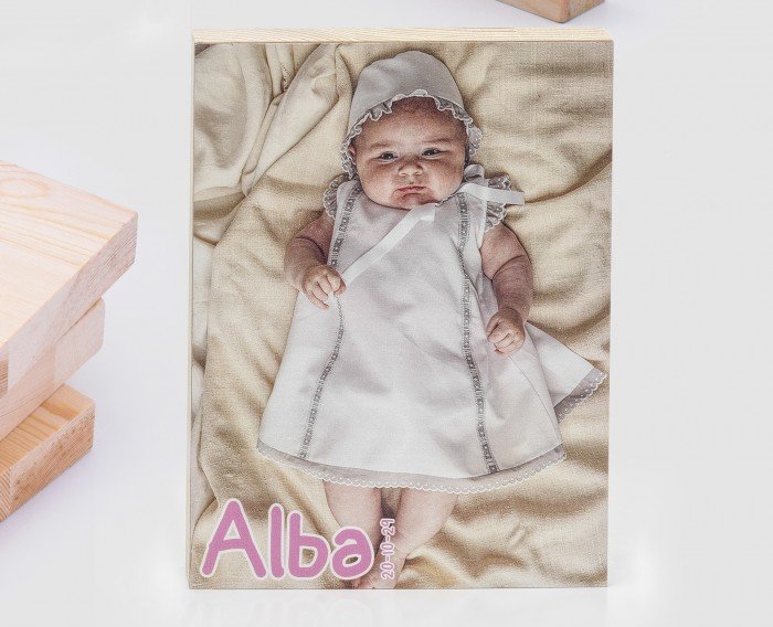 madera foto personalizada