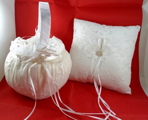 set conjunto cesta & cojin