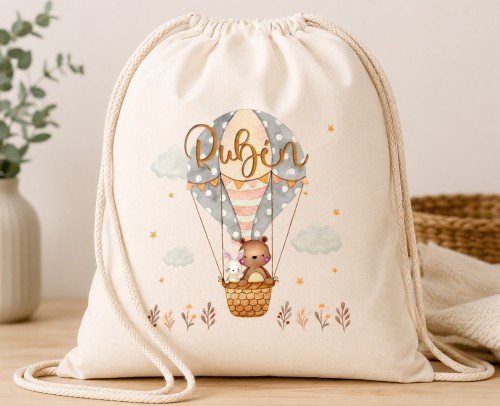 mochila algod&oacute;n personalizada