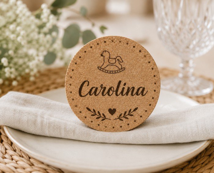 Posavasos Marcasitios de Corcho Personalizados