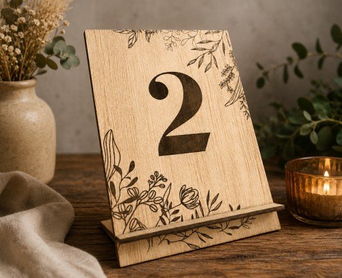 Mesario de madera personalizado